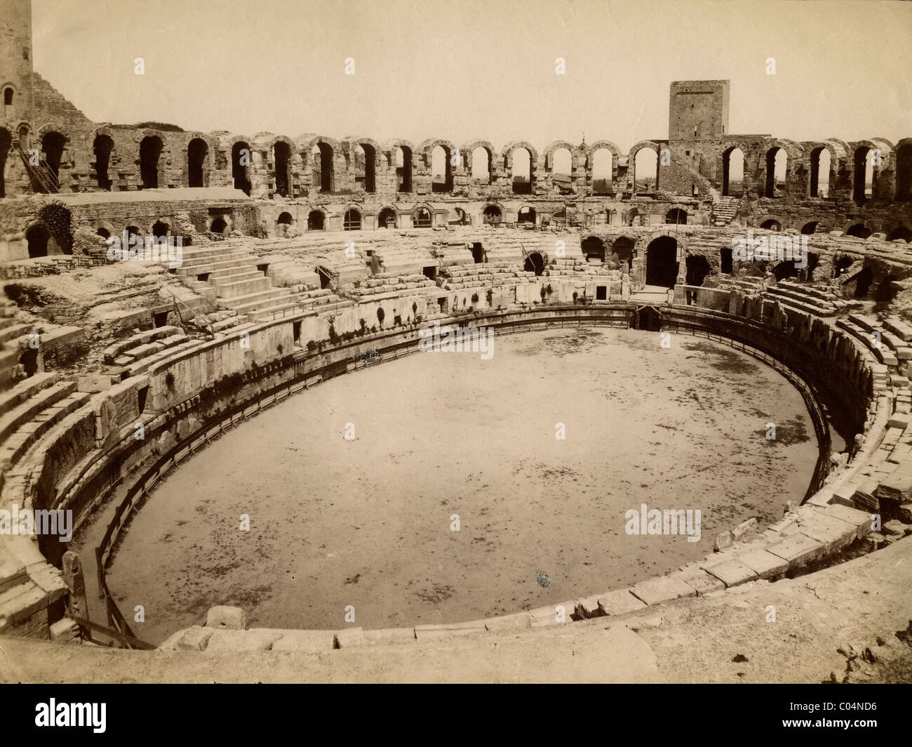 Tirage Albuminé Ancien – Arles, Les Arènes – France – Circa 1875 (MD6461)