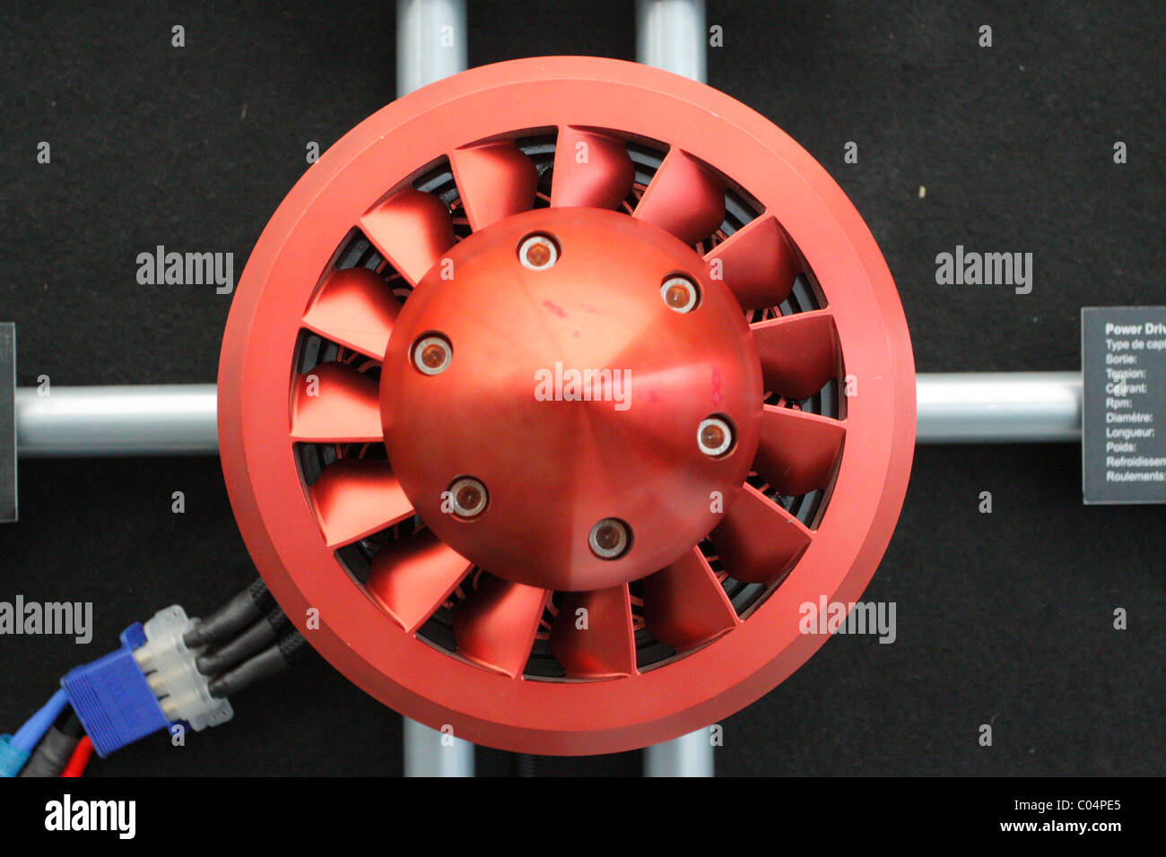 Yuneek electric aircraft engine Stock Photo Alamy