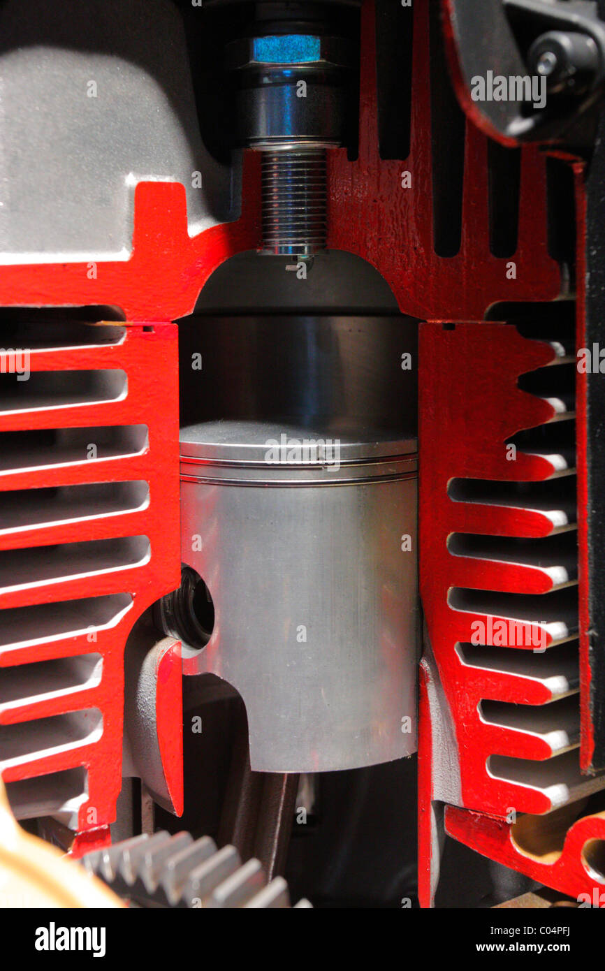 aircraft piston engine Stock Photo Alamy