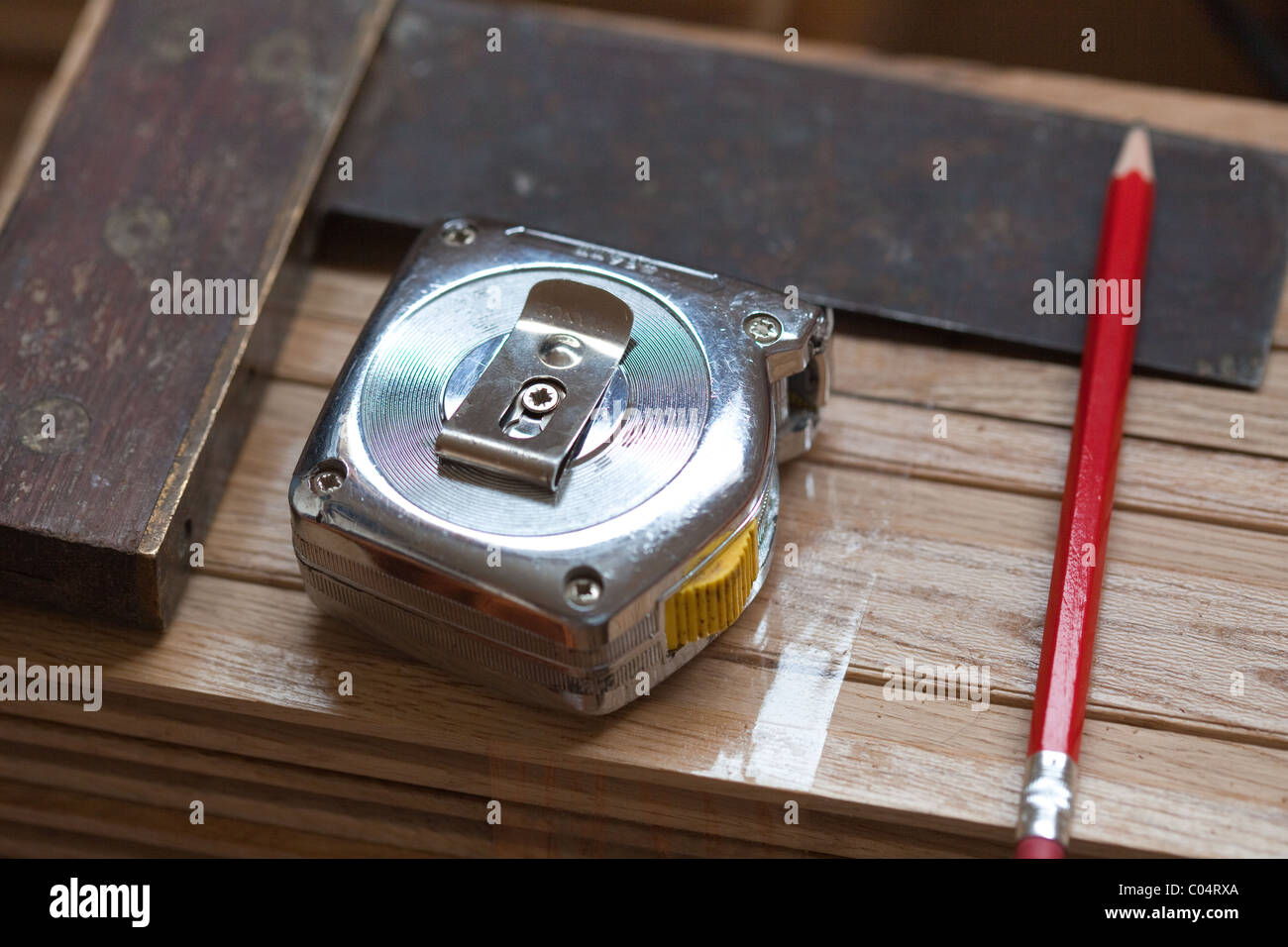 joiners measuring tape, and tools Stock Photo Alamy