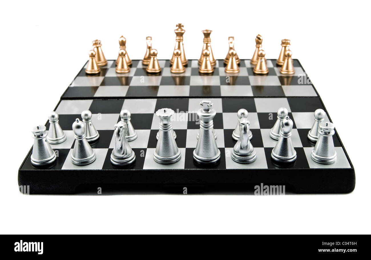 chess isolated on a white background Stock Photo