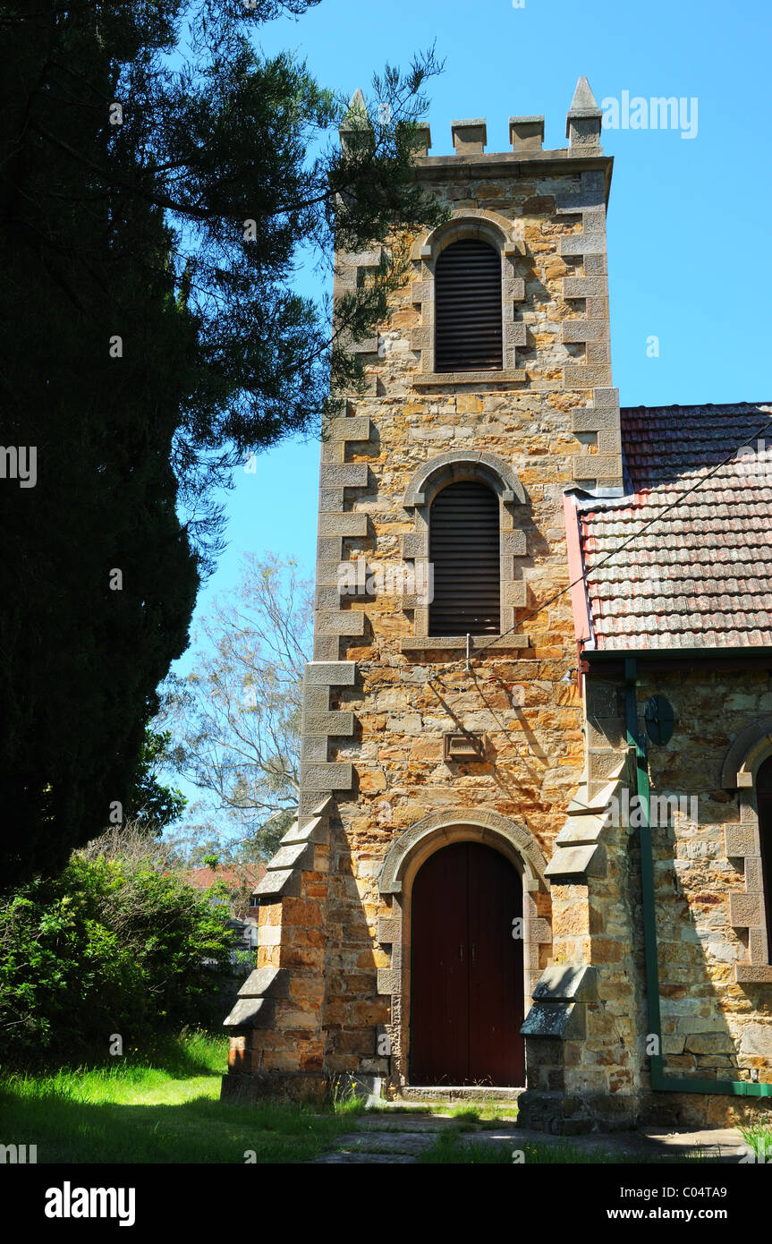 The church at Jamberoo village in New South Wales, Australia Stock Photo