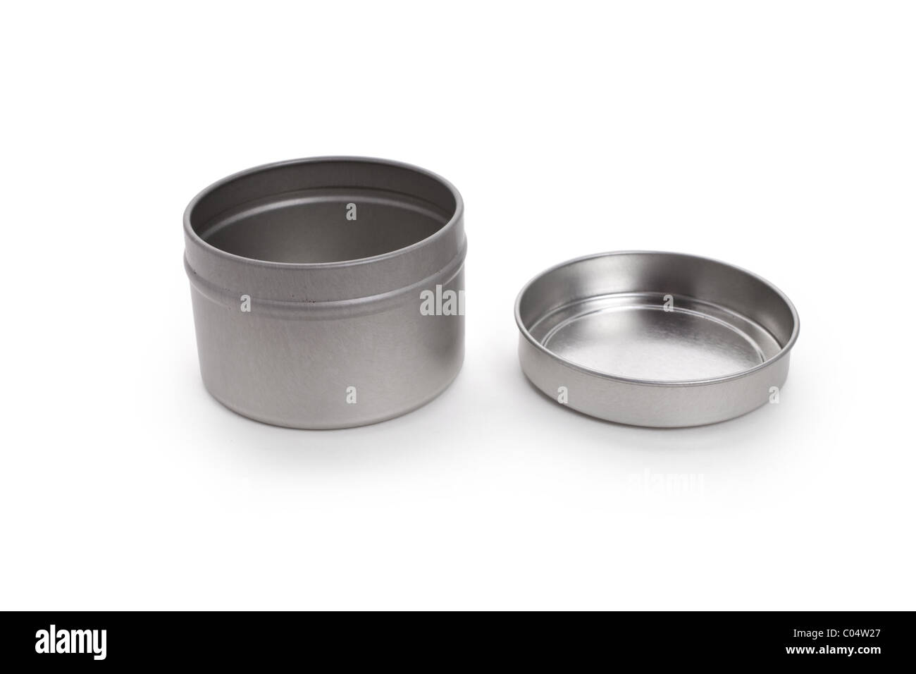 Round Container with white background Stock Photo - Alamy