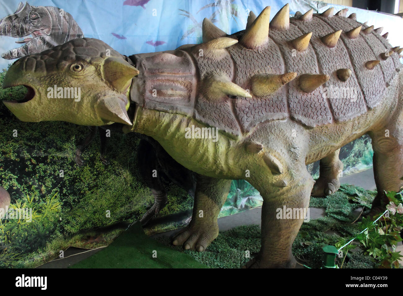Dinosaur - euoplocephalus Stock Photo