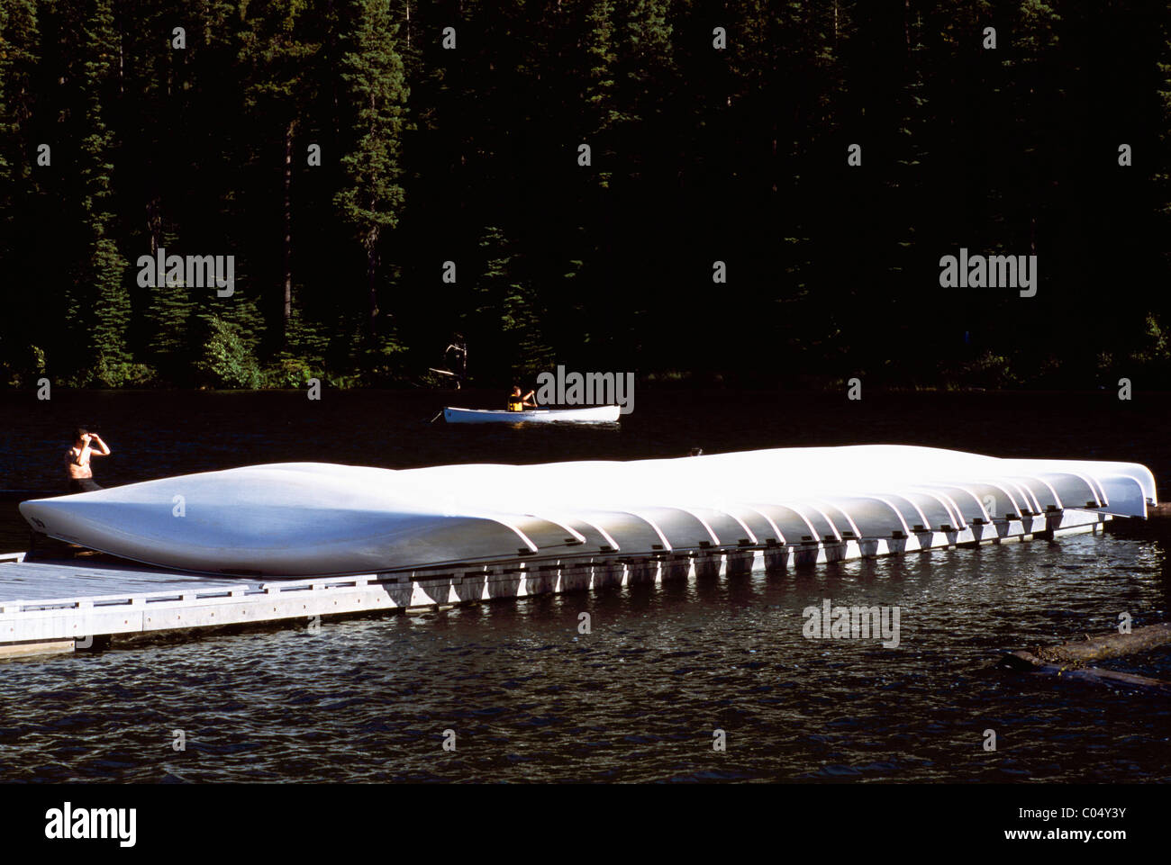 Manning Provincial Park, BC, British Columbia, Canada Canoe Boat