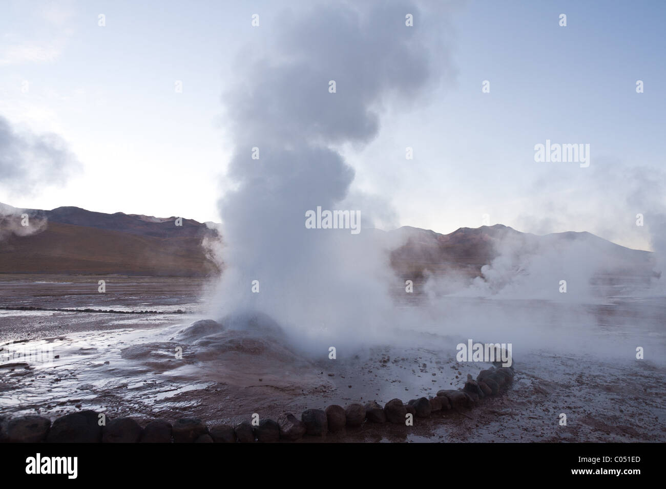 El Tatio is the largest geyser field in the southern hemisphere, in the ...