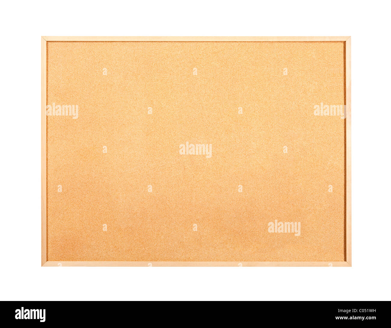 Clean, blank, cork and wood bulletin message board Stock Photo Alamy