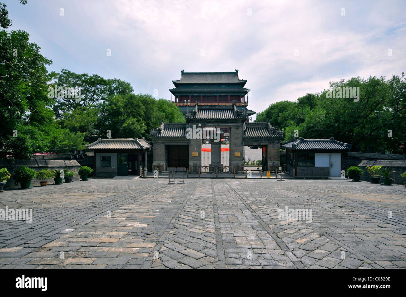 Drum and bell tower, Beijing China Stock Photo Alamy