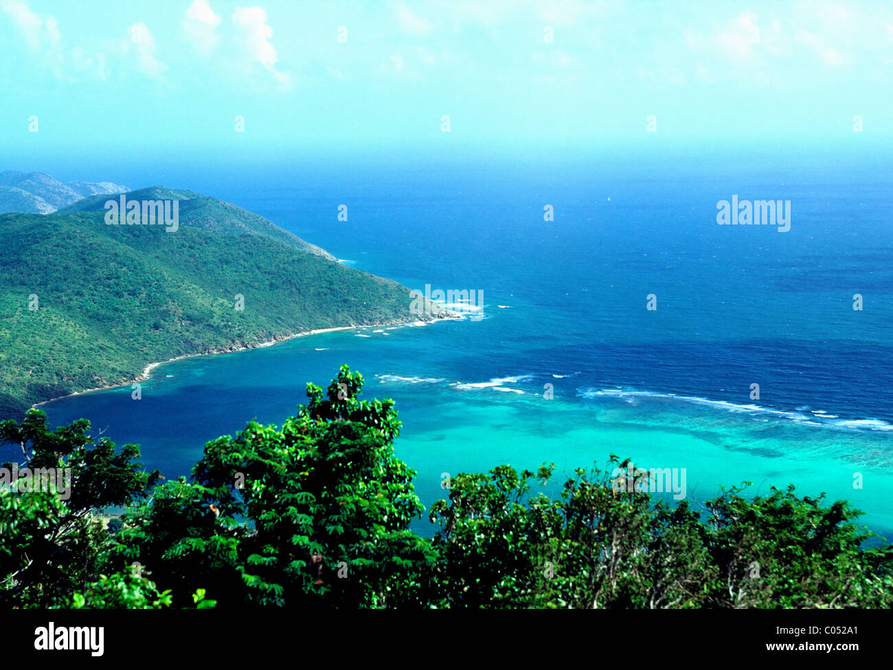 View of South Sound, Virgin Gorda, British Virgin Islands Stock Photo