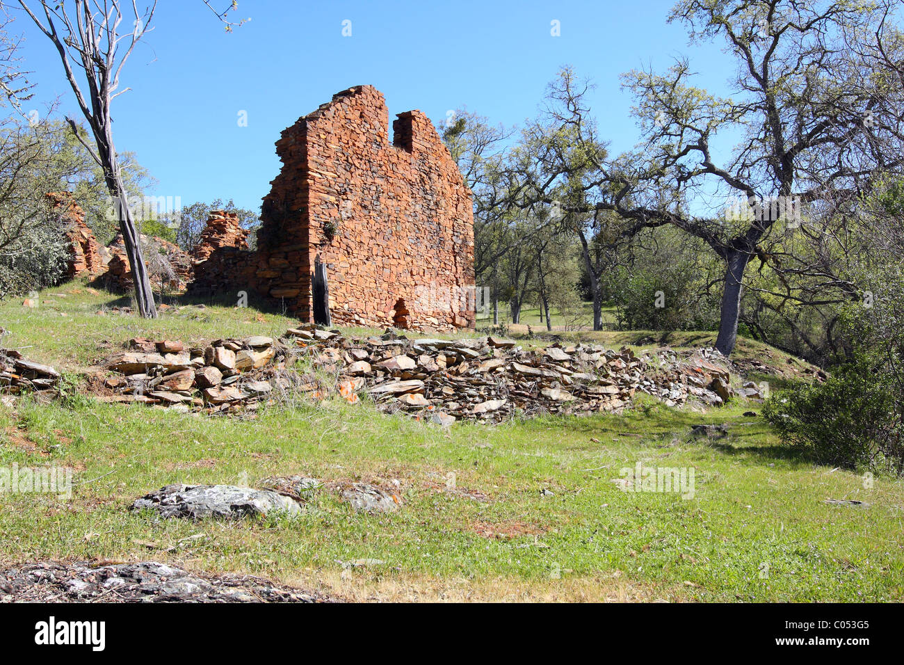 Lost City is located in the California foothills in Calaveras County. Stock Photo