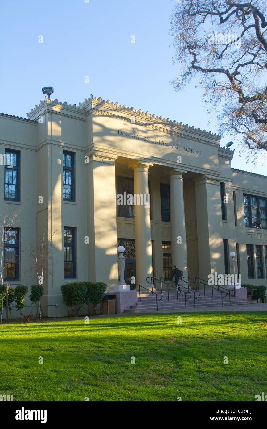 Los Gatos High School outside campus view Los Gatos, California near