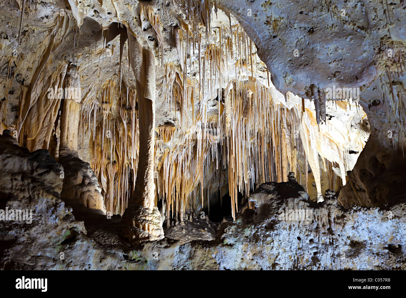 Cave formations in Carlsbad Caverns New Mexico USA Stock Photo - Alamy