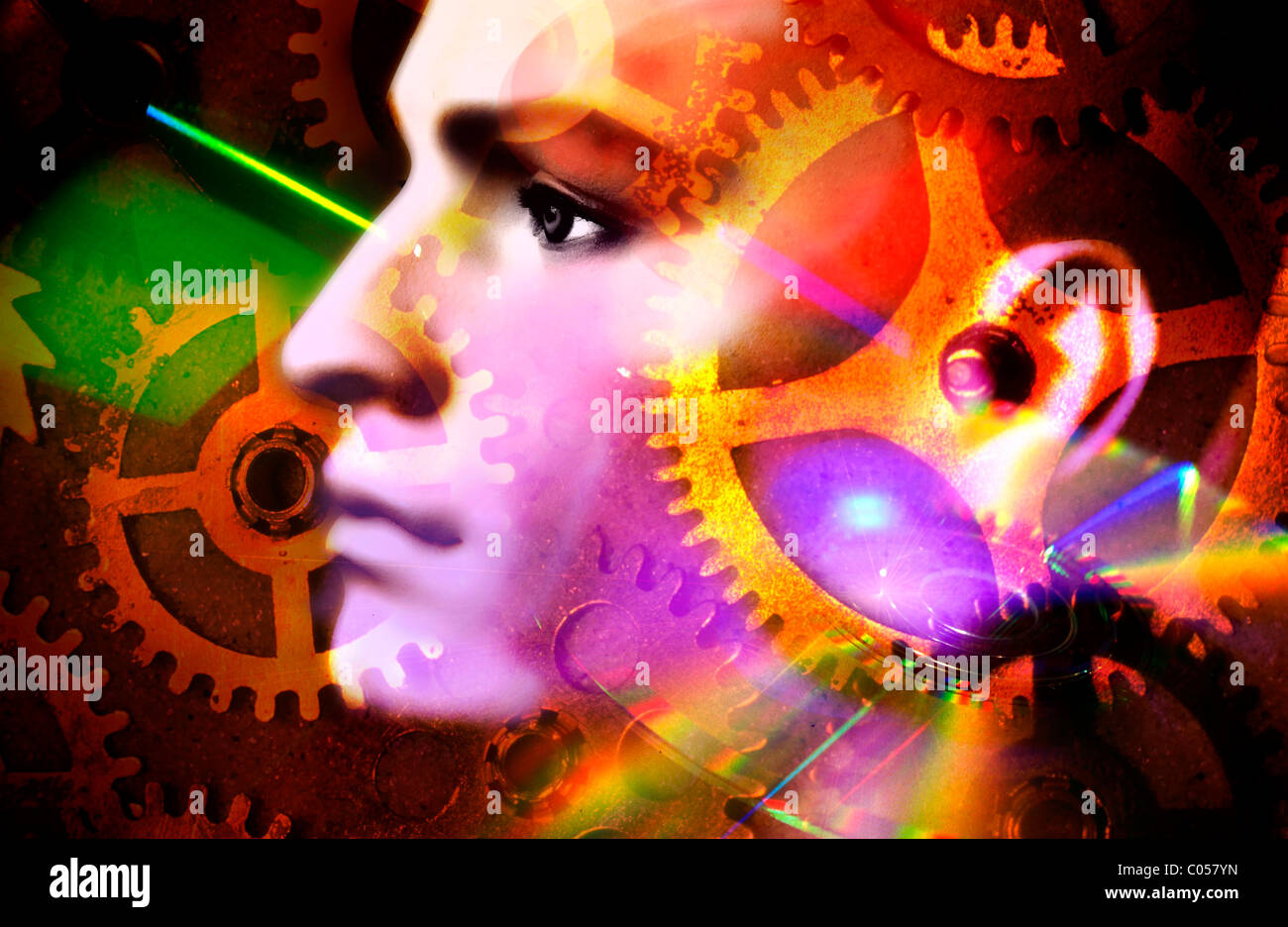 Thinking, mental health, thought, psychology, ideas concept Stock Photo