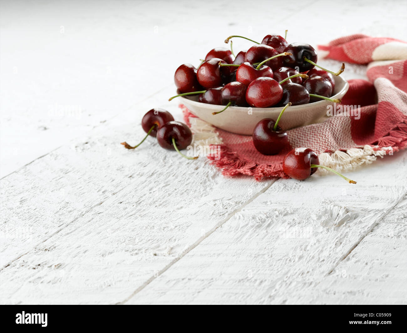 red cherries Stock Photo