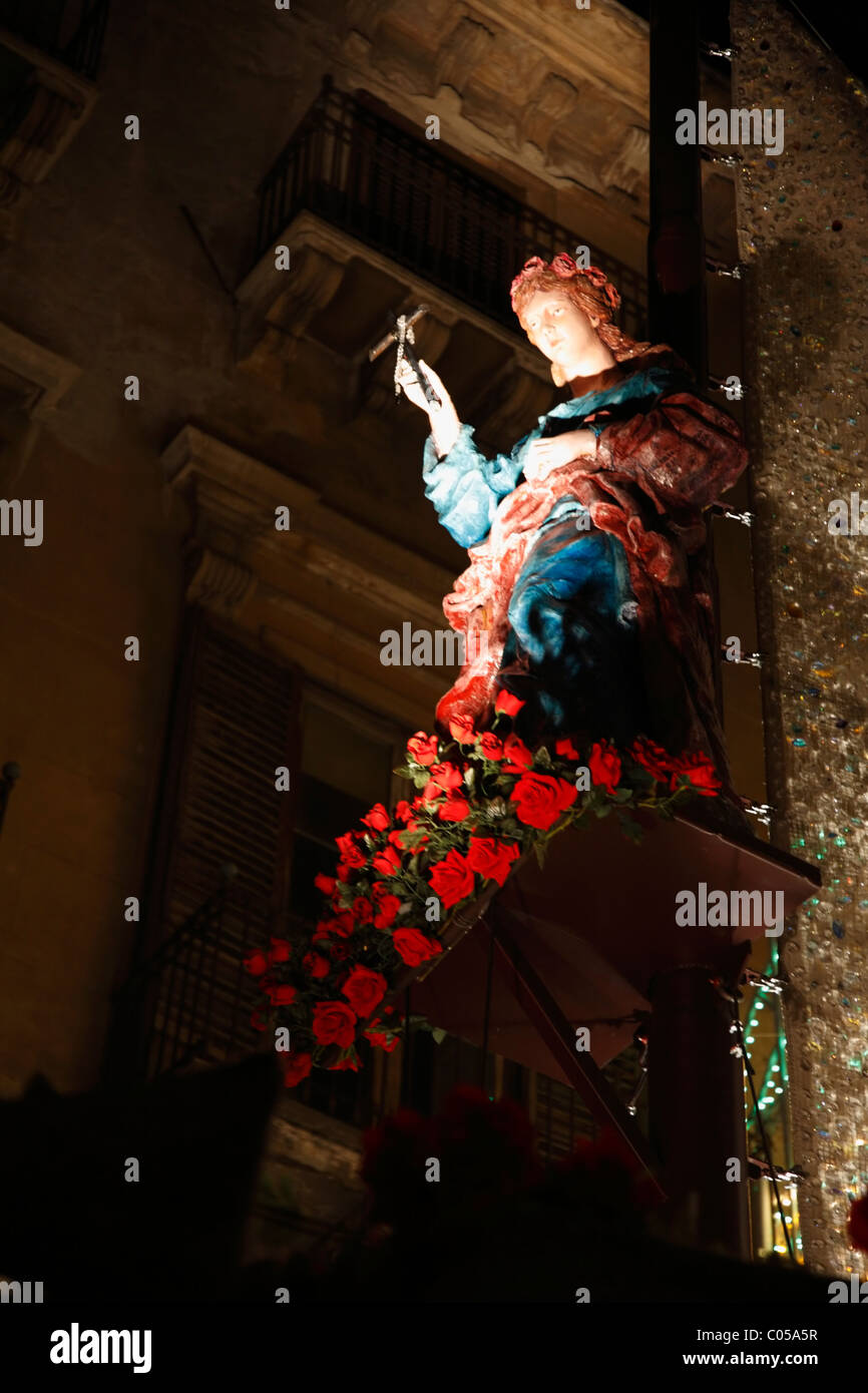 Celebration for Santa Rosalia feast. Palermo, Sicily, Italy, Europe