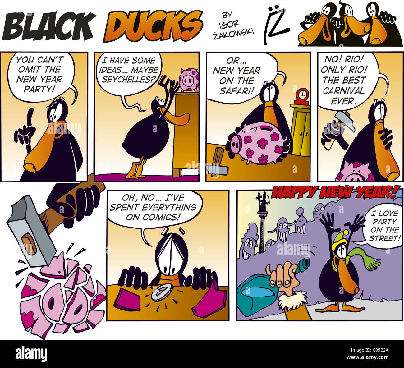 Black Ducks Comic Strip episode 34 Stock Photo - Alamy Black Ducks Comic Strip episode 34 Stock Photo - Alamy