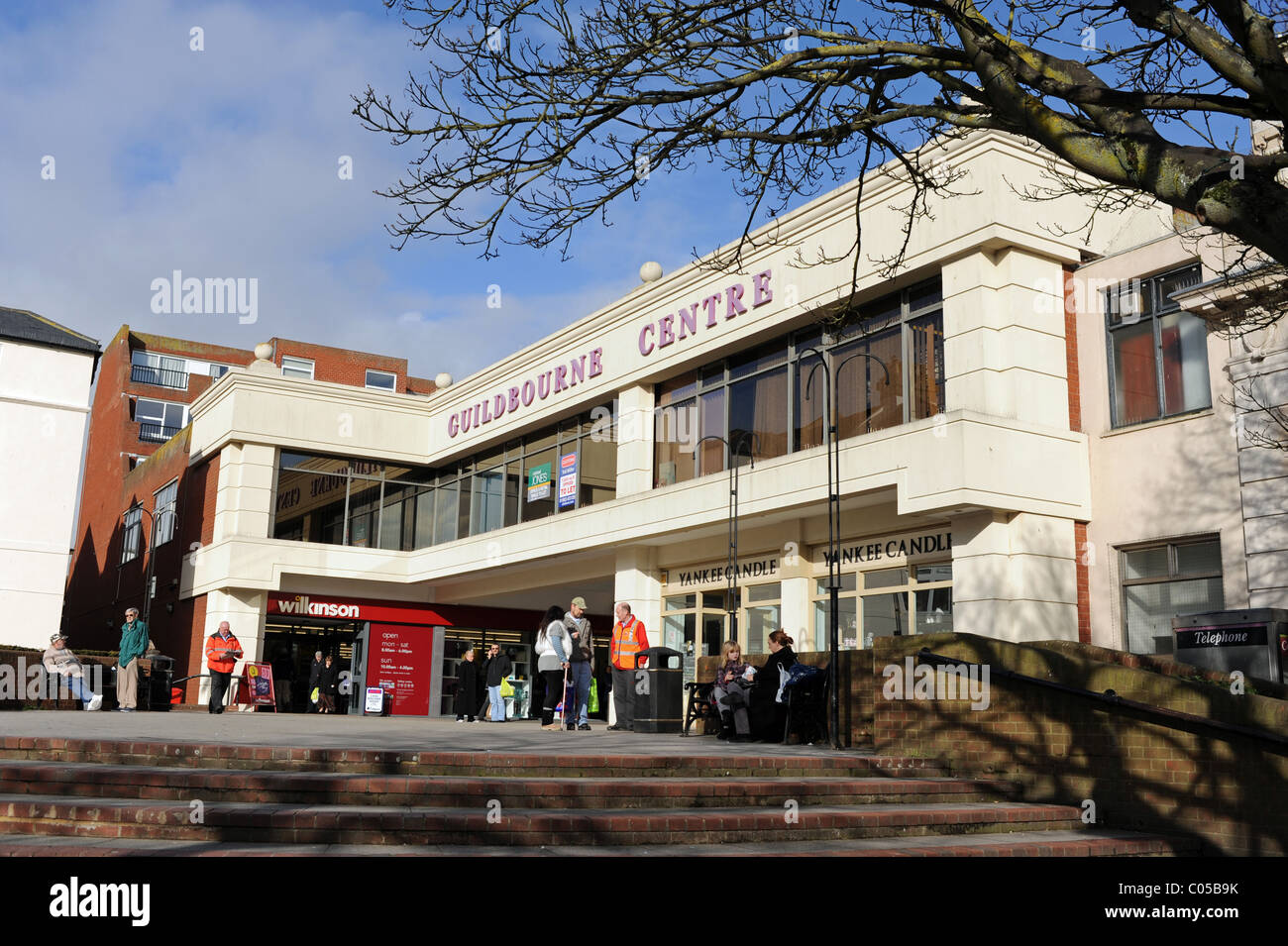 The Guildbourne Centre shopping mall in Worthing West Sussex UK Stock Photo