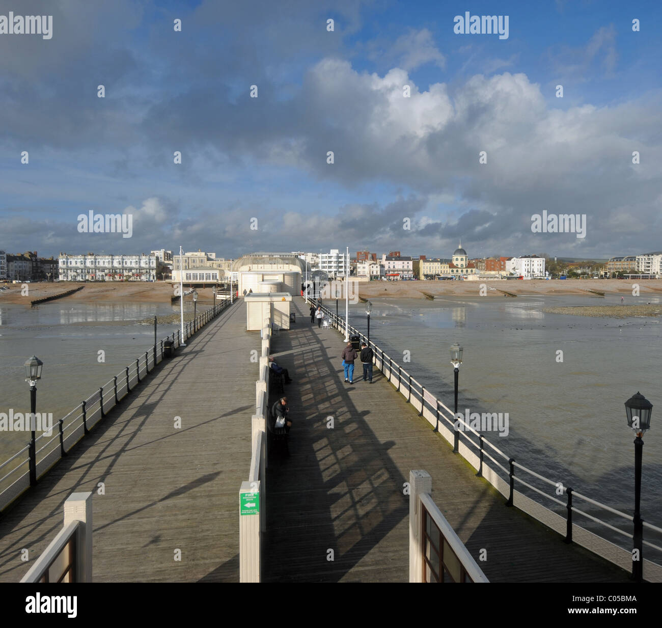 A view of Worthing Pier and seafront from a window of the at