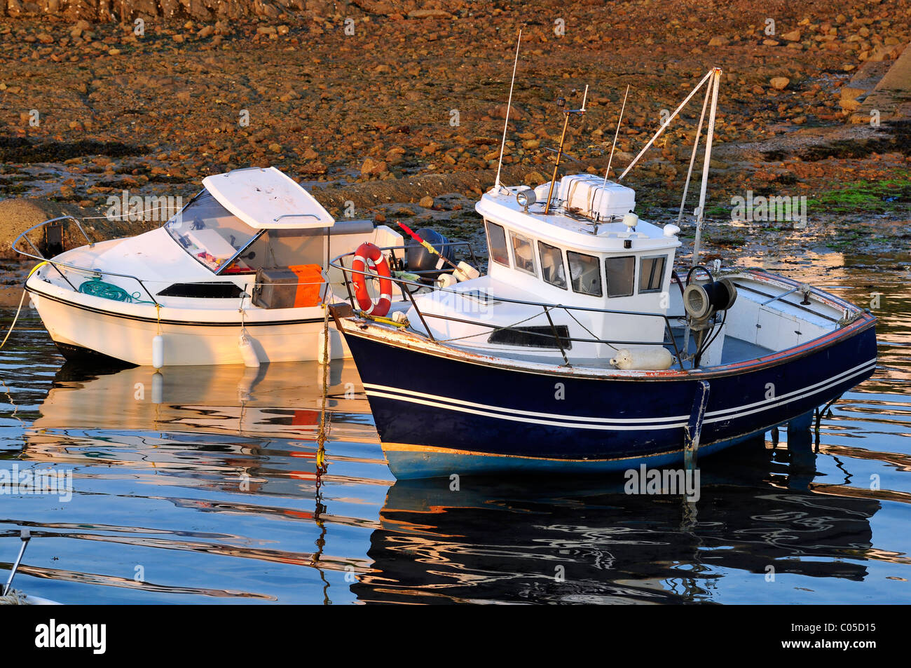 Two fishing boats port hi-res stock photography and images - Alamy