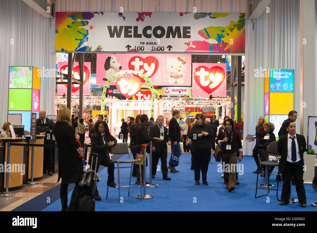 The 108th American International Toy Fair in the Jacob Javits Convention center in New York Stock Photo