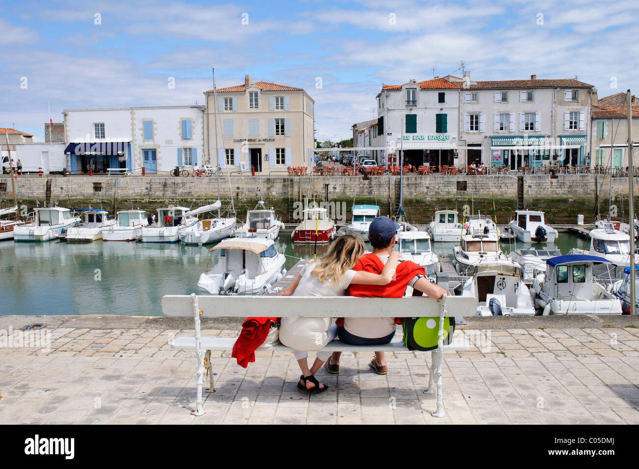 The port of St Martin de Re near La Rochelle in France Stock Photo
