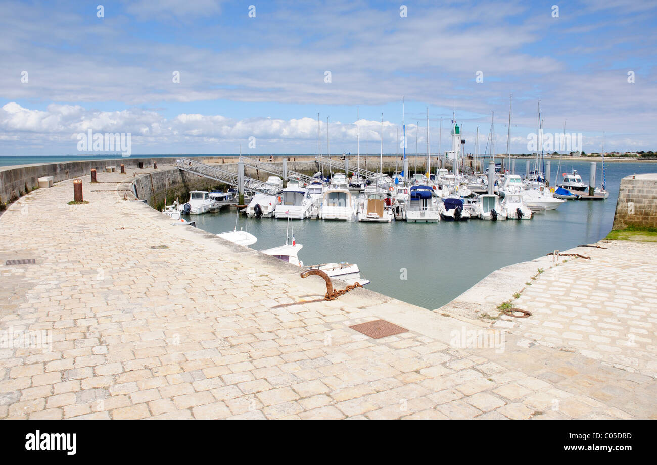 The port of St Martin de Re near La Rochelle in France Stock Photo
