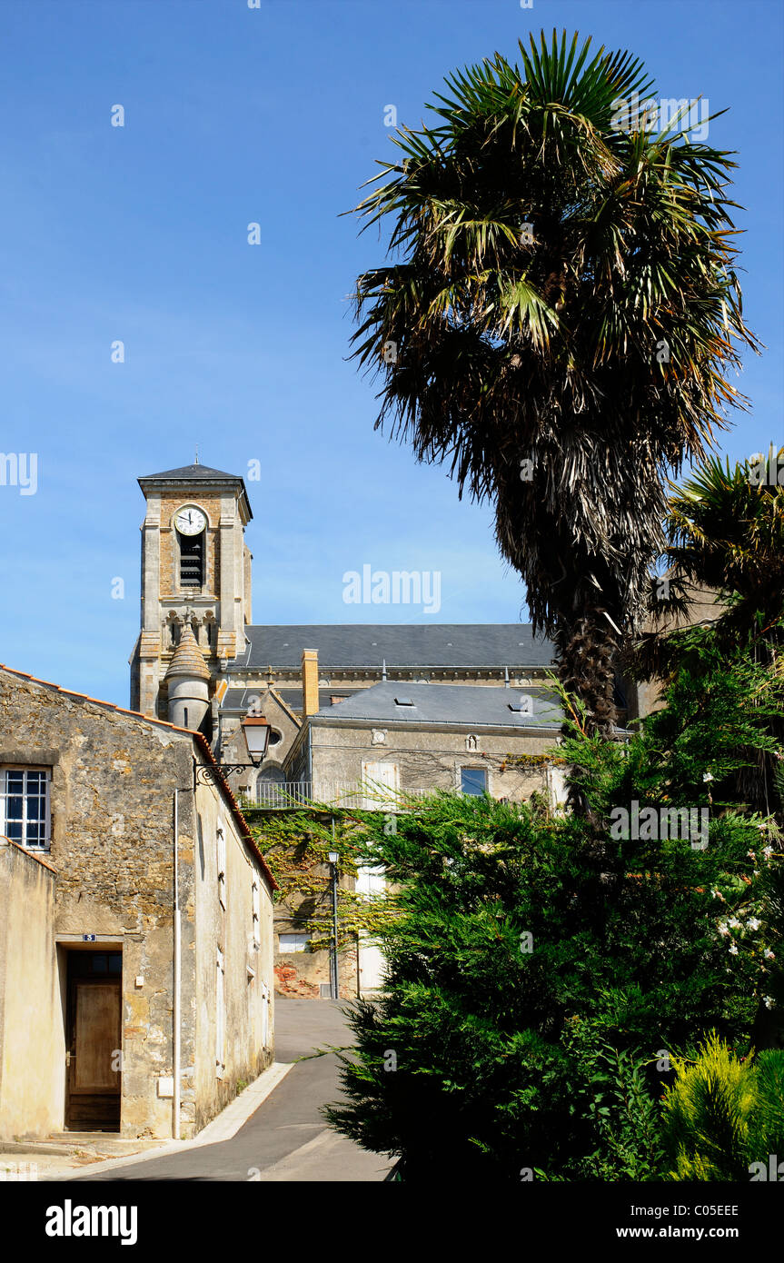 The church at Talmont St Hilaire in Vendee France Stock Photo