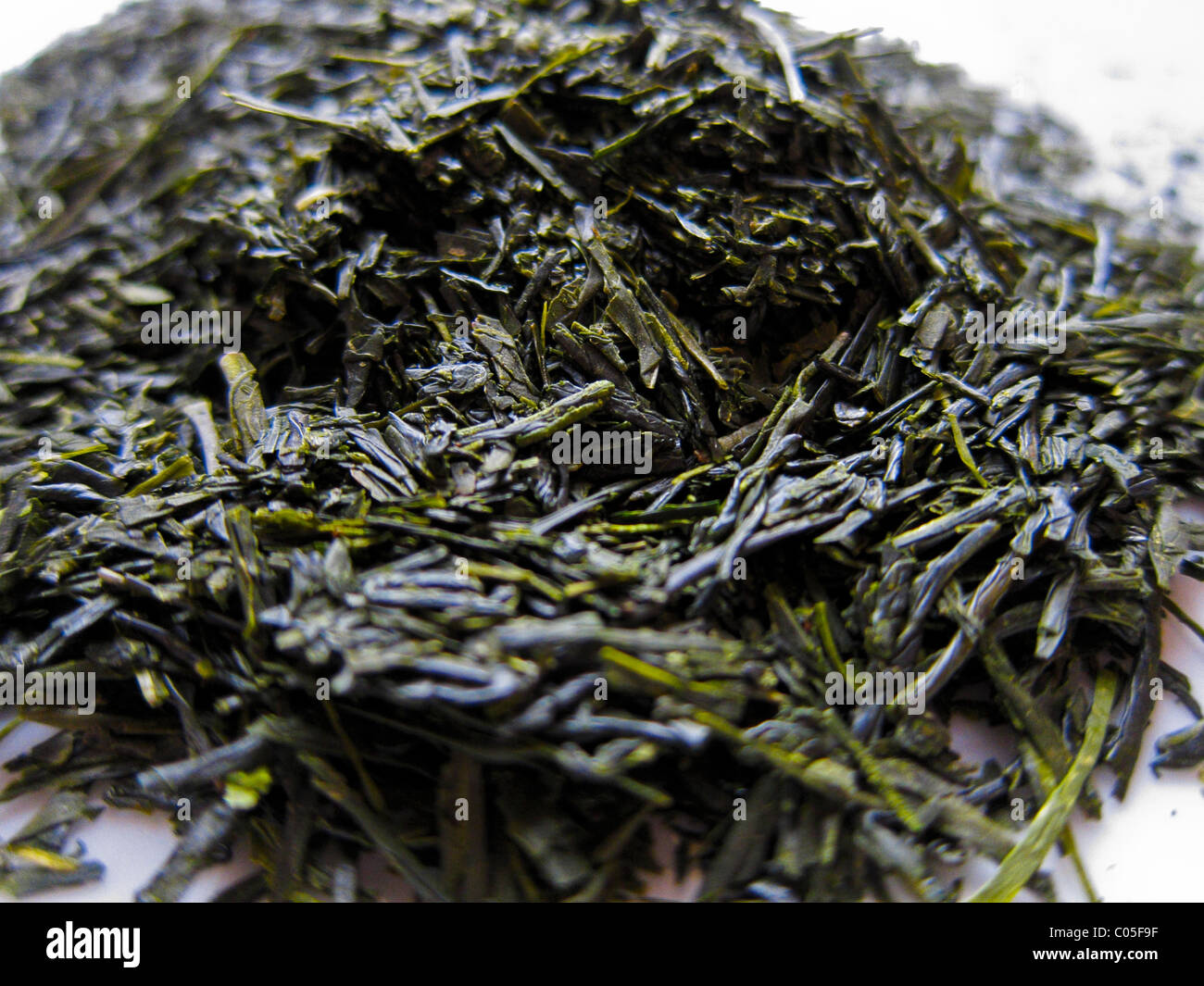 Japanese Green Tea Leaves Stock Photo Alamy