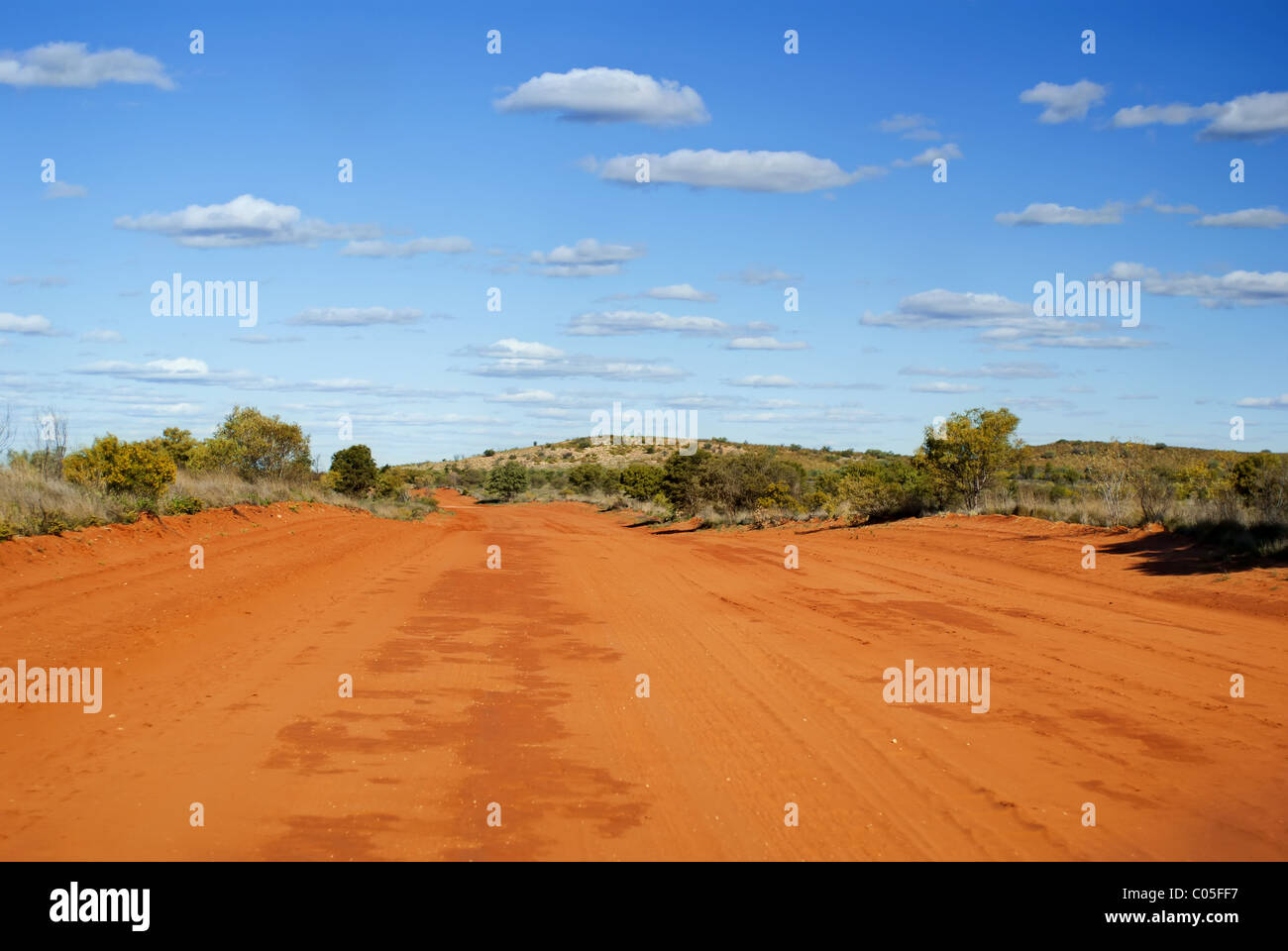 Deserted sandy outback track Stock Photo