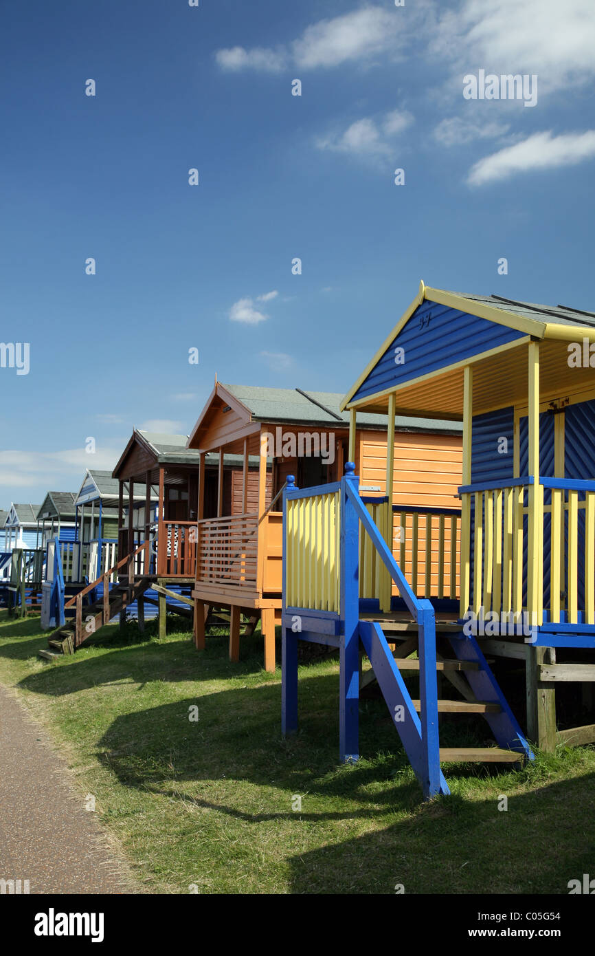 Beach huts at Tankerton Slopes Whitstable Kent Stock Photo Alamy