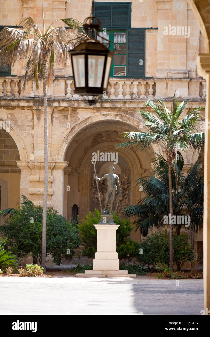 Discreet courtyards Valetta Malta Stock Photo