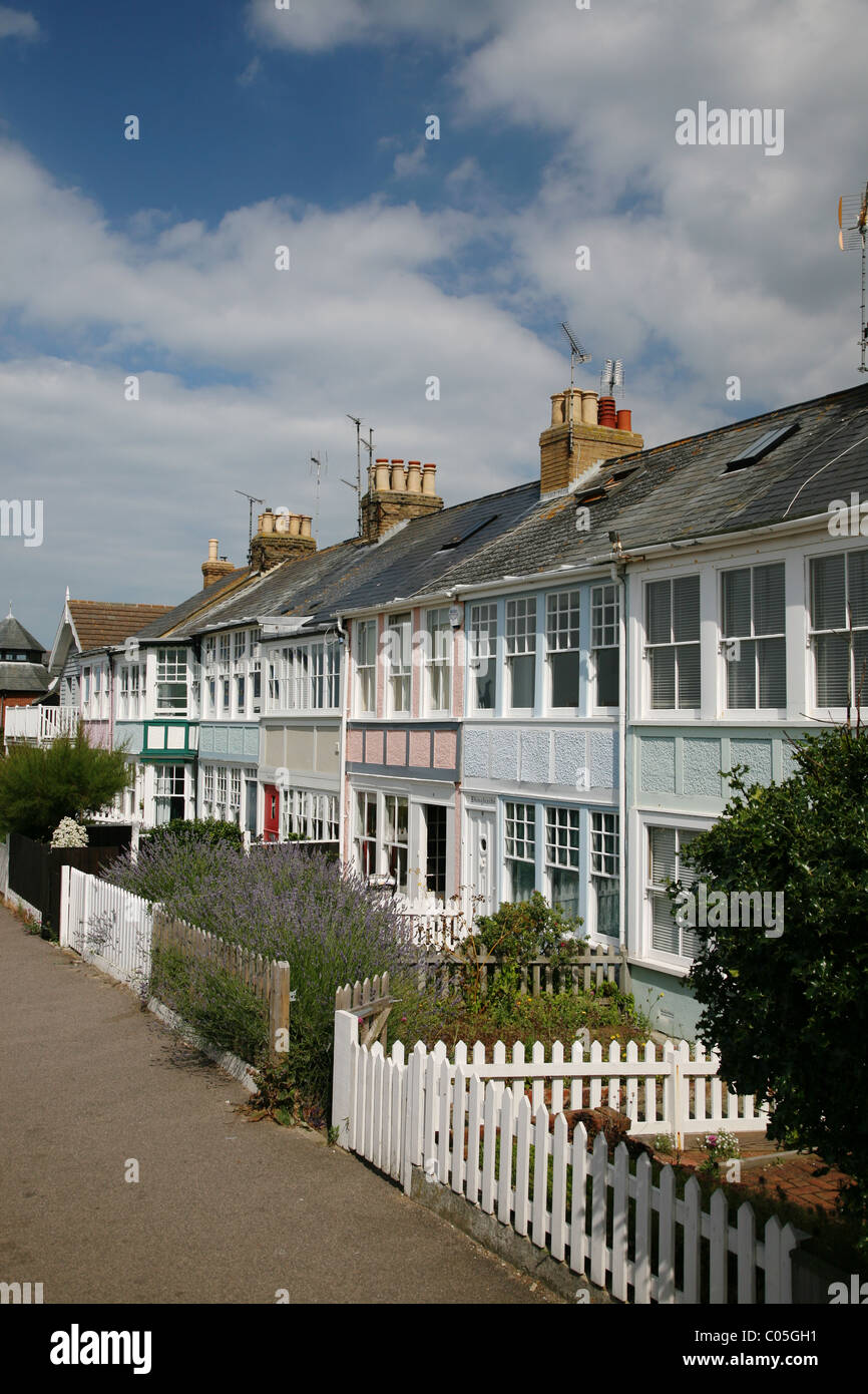 Seafront properties in Whitstable Kent Stock Photo Alamy