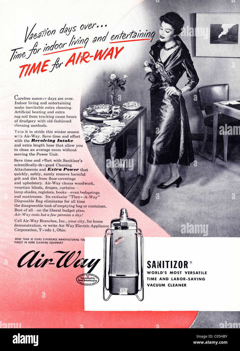 Original 1950s full page advertisement in American consumer magazine