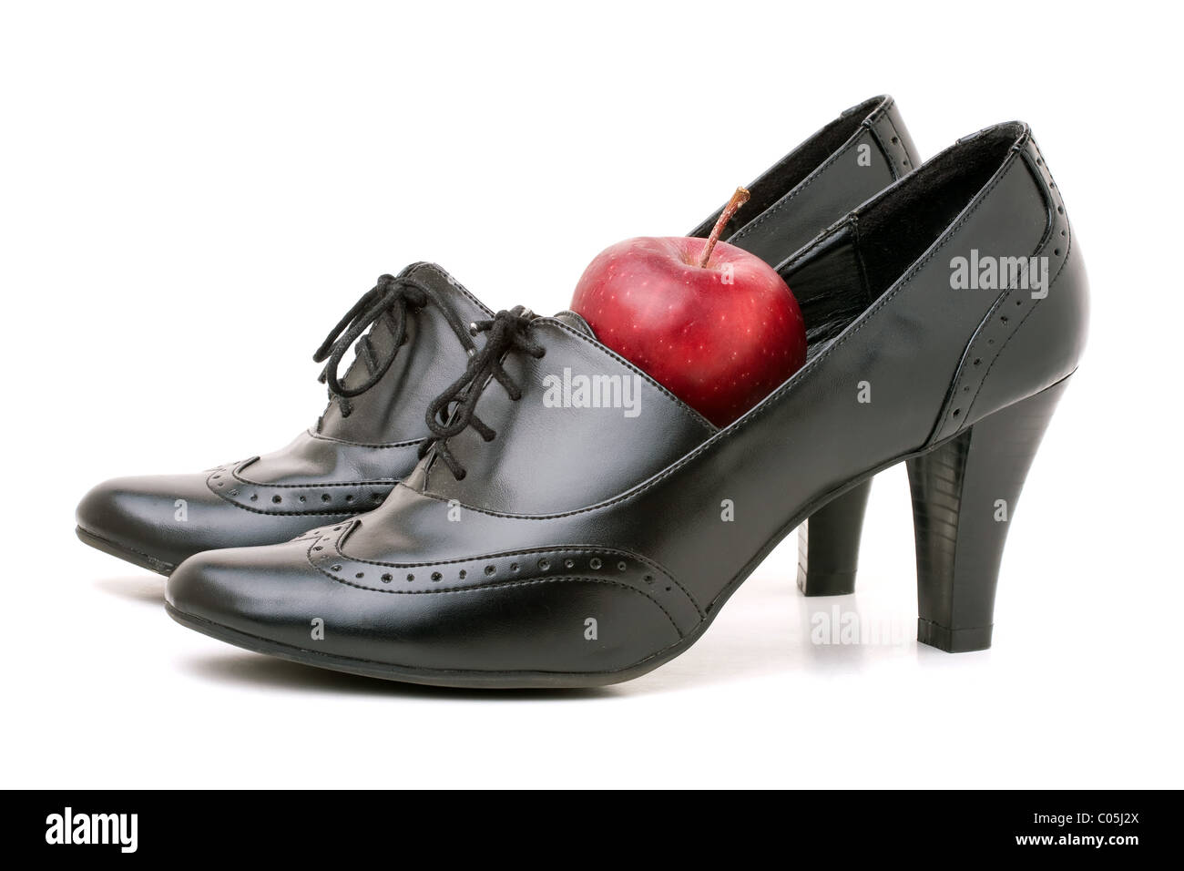 apple red shoes