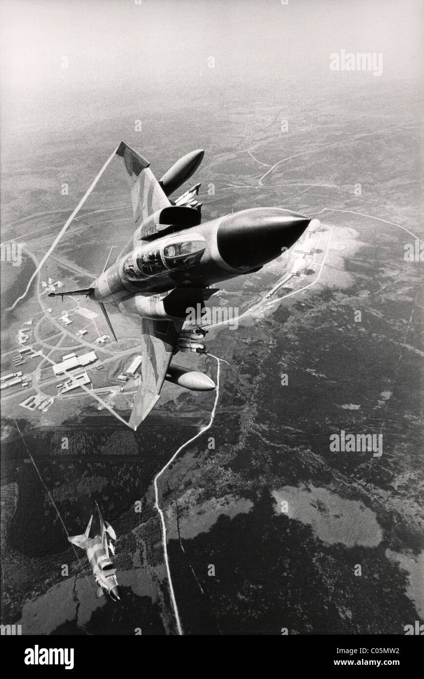 RAF Phantoms in flight Stock Photo