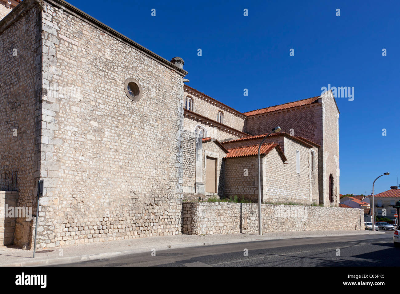 São Francisco Convent in the city of Santarém, Portugal. 13th century Mendicant Gothic Architecture. Franciscan Religious Order. Stock Photo
