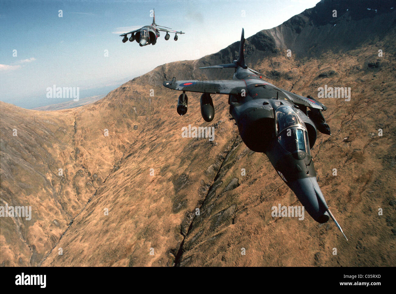 RAF Harrier jets Stock Photo