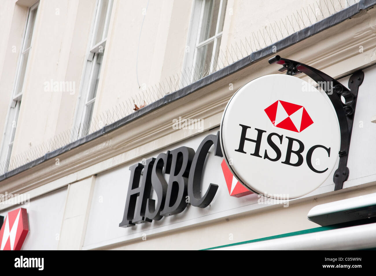 Shop Front Of Hsbc High Street Branch Stock Photo Alamy