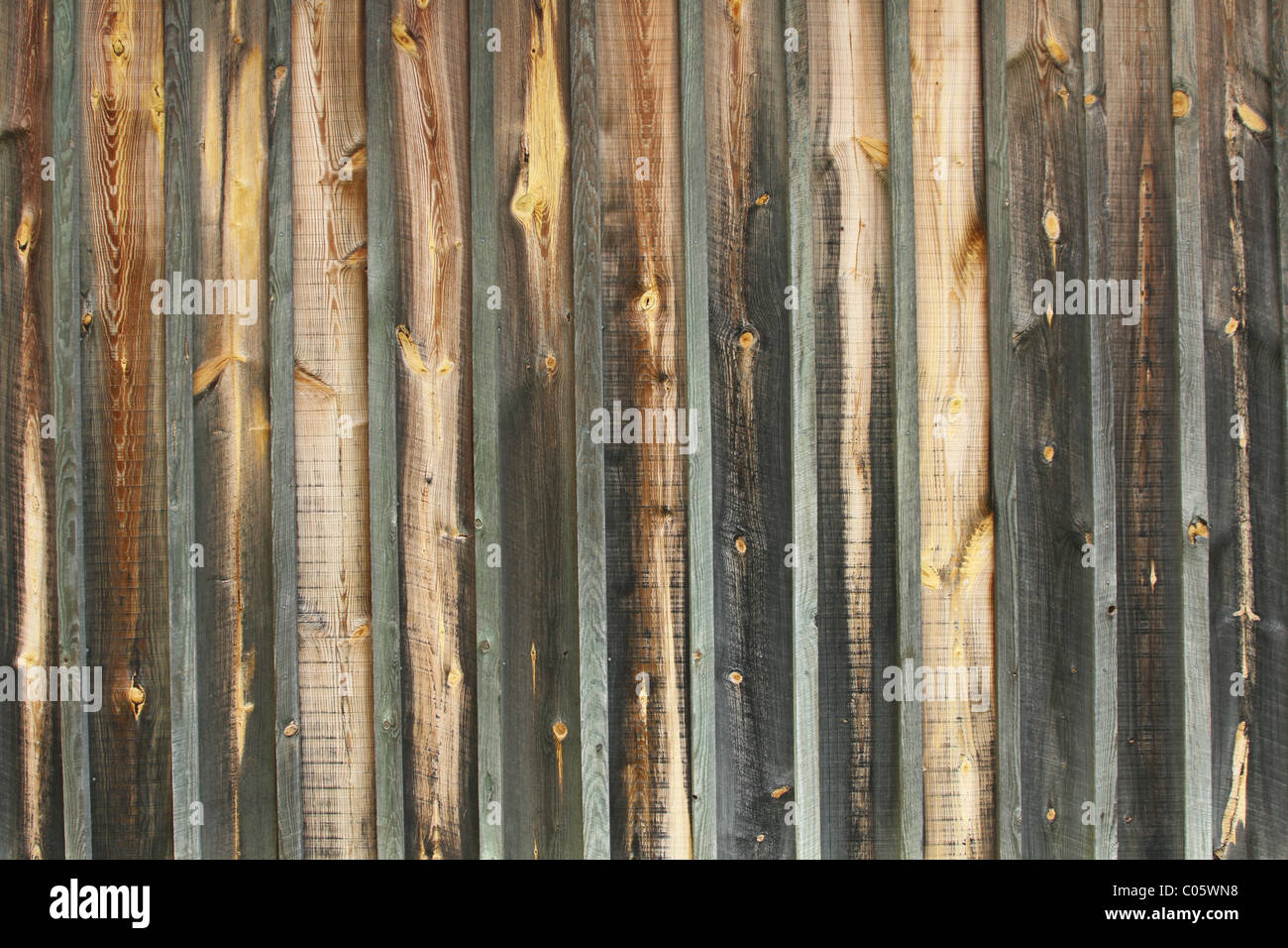 Wood Barn Siding Texture. Board siding with wood strips covering the