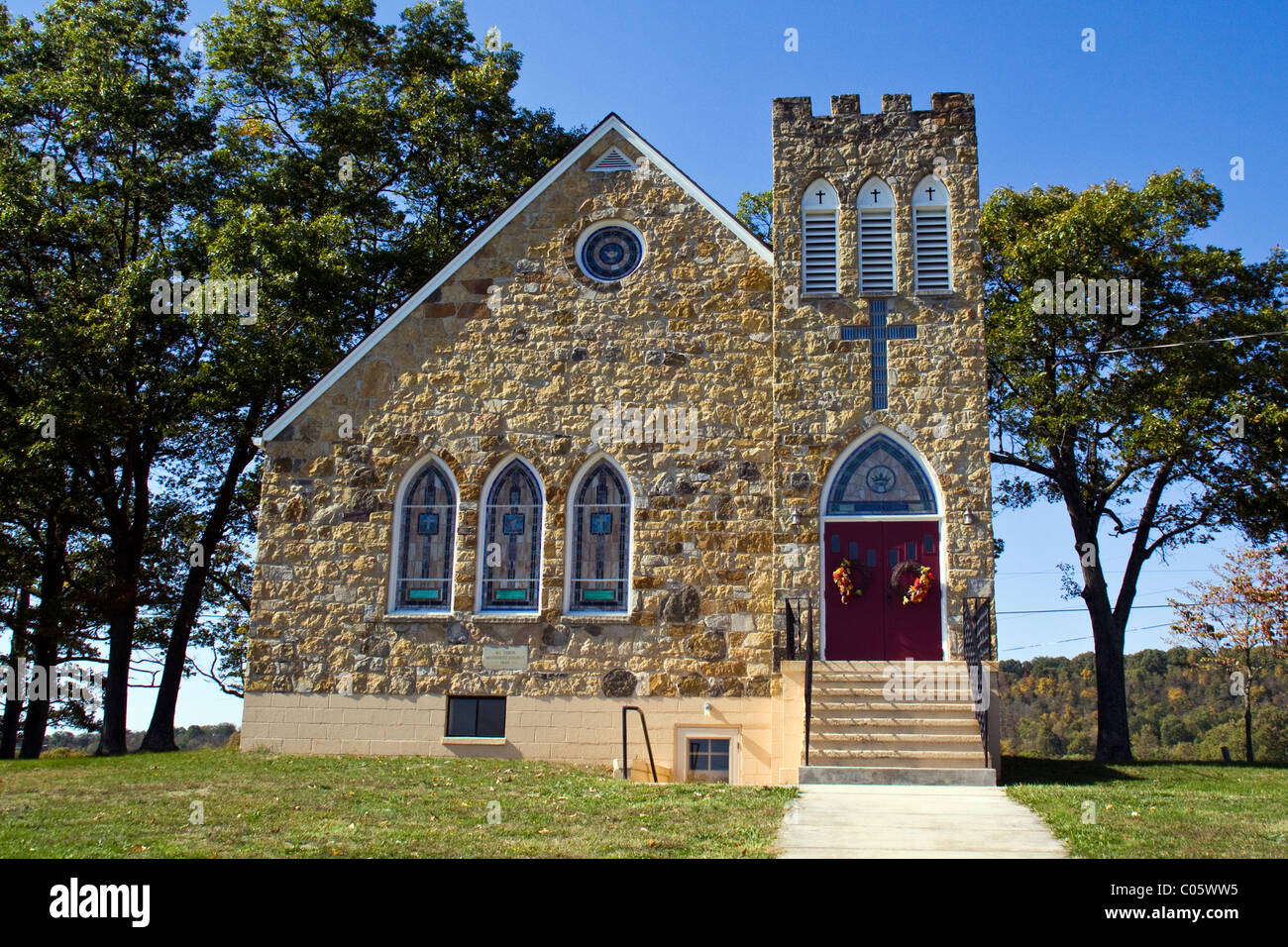 Mount Tabor United Methodist Church 13801 Oldtown Road SE Cumberland Maryland established in 1949 Stock Photo