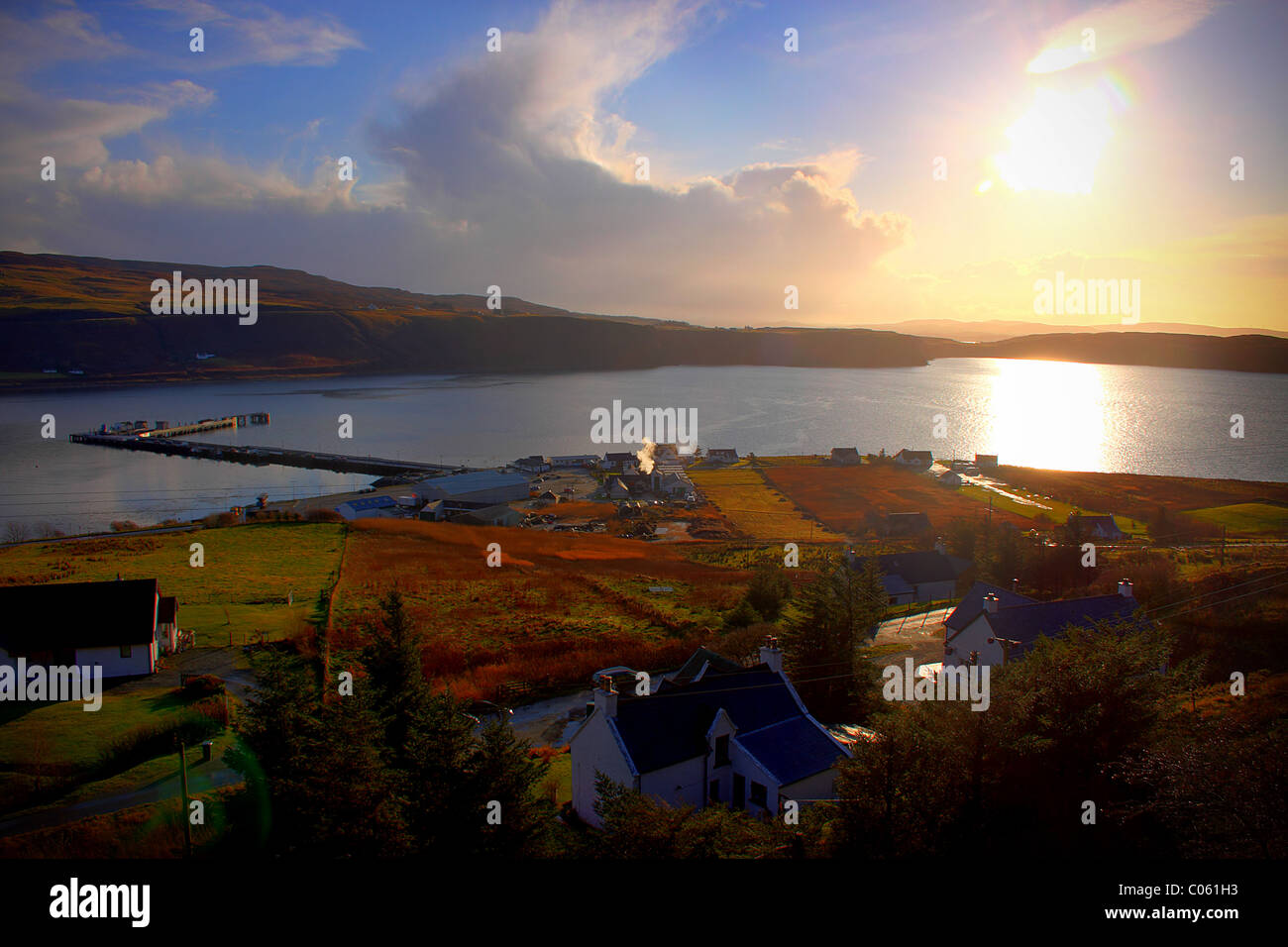Landscape of Uig Skye Scotland Stock Photo