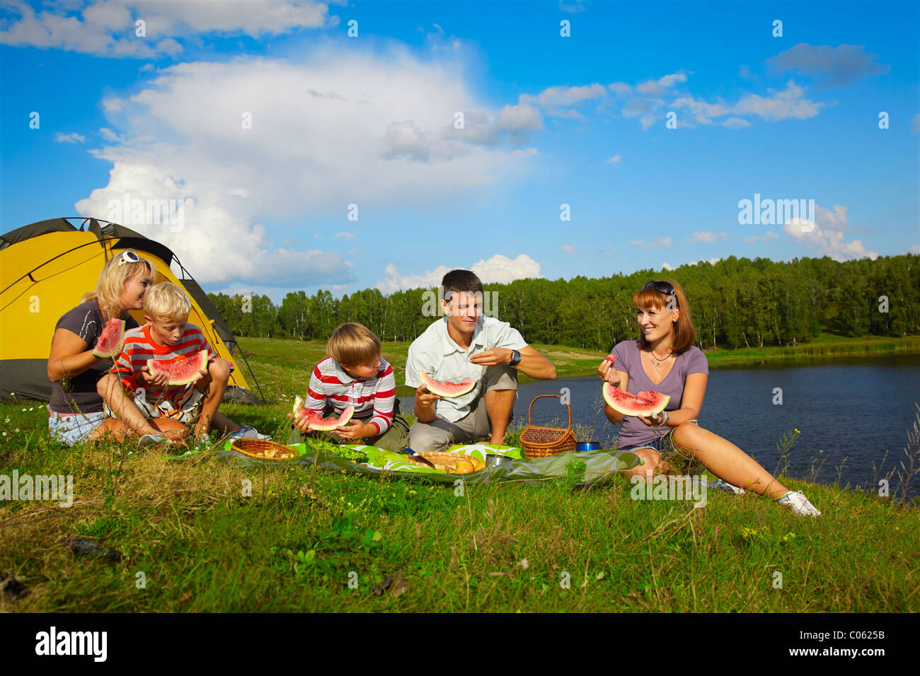 Expression family camping hires stock photography and images Alamy