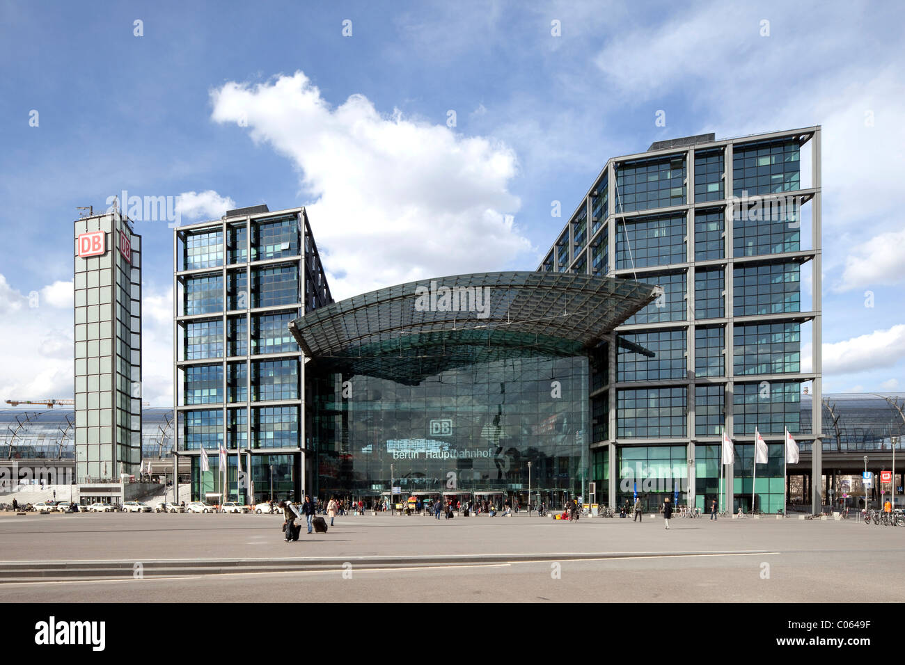Berlin Hauptbahnhof, central railway station, Berlin-Mitte, Berlin, Germany, Europe Stock Photo