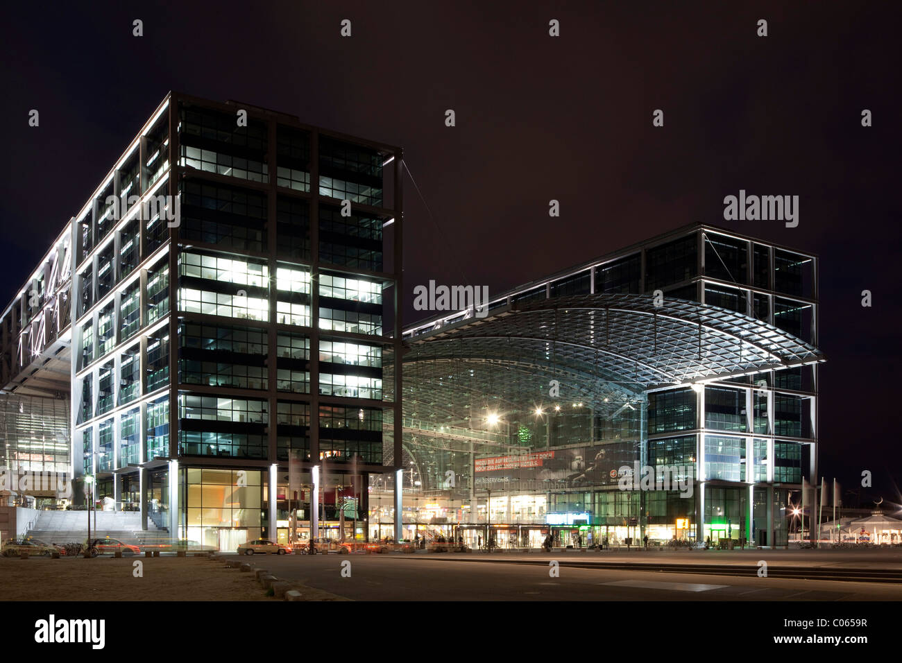 Berlin Hauptbahnhof, central railway station, Berlin-Mitte, Berlin, Germany, Europe Stock Photo