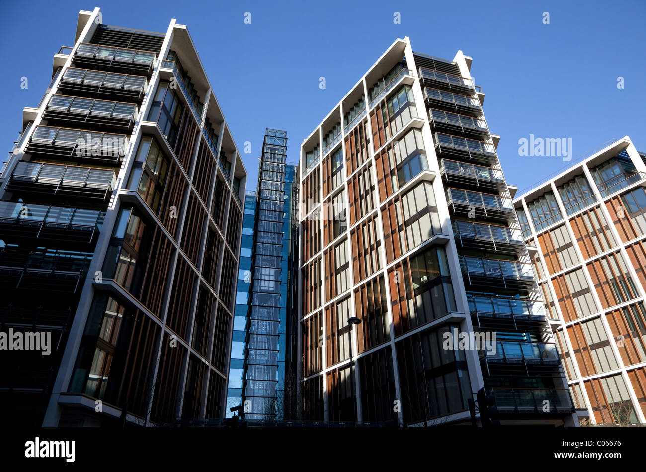 One Hyde Park, Knightsbridge, London - one of the most expensive residential blocks in UK Stock Photo