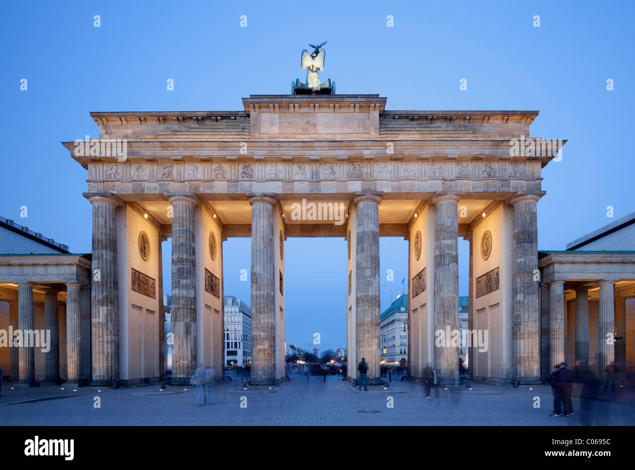Brandenburg Gate, Pariser Platz square, Berlin-Mitte, Berlin, Germany, Europe Stock Photo
