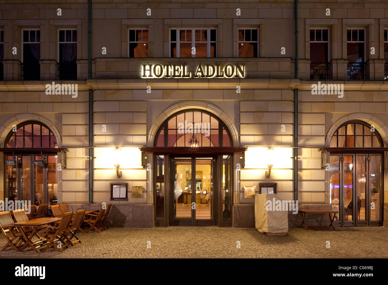 Hotel Adlon, Pariser Platz square, Berlin-Mitte, Berlin, Germany, Europe Stock Photo