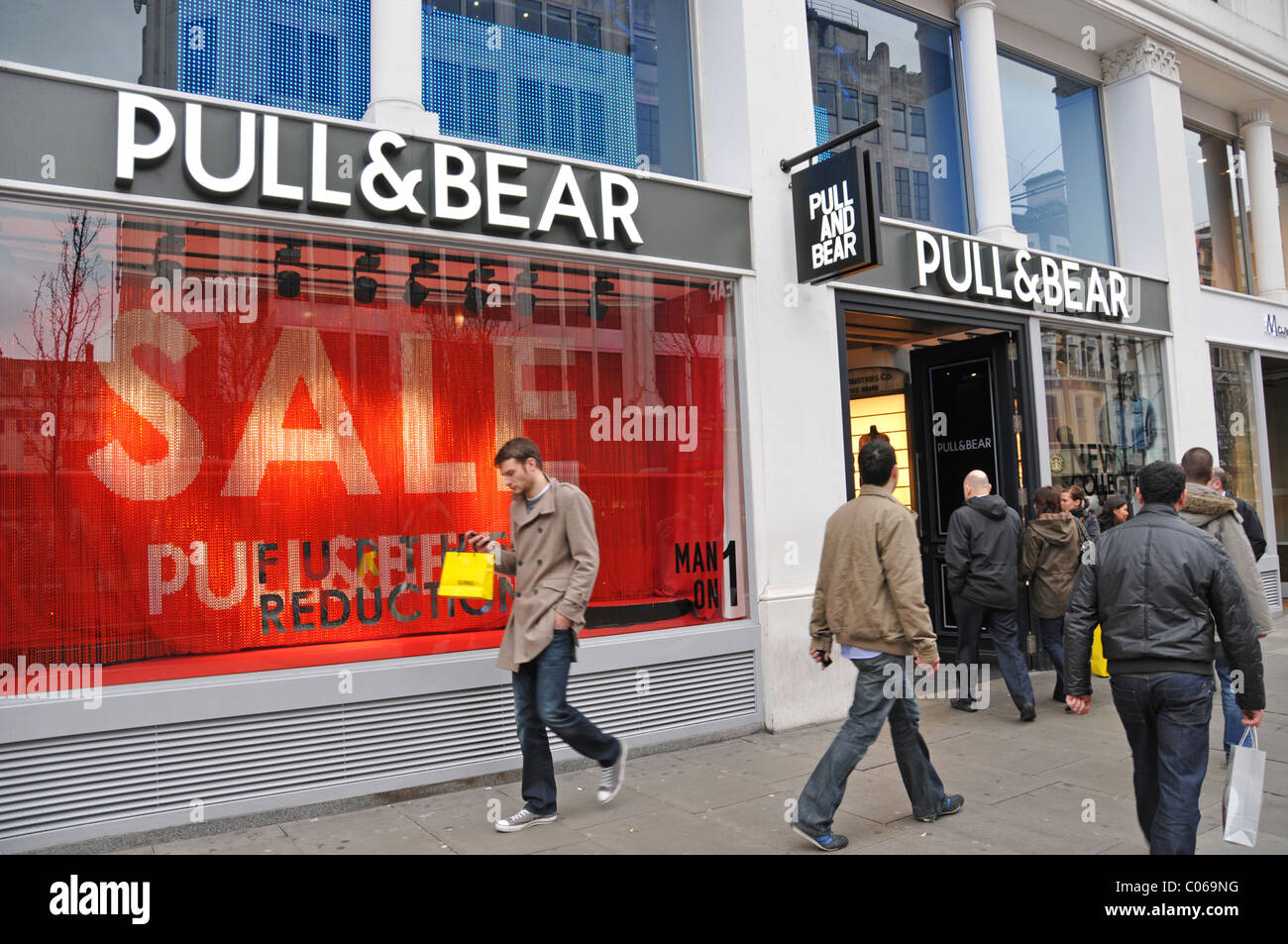 Pull & Bear fashion shop store Oxford Street London Stock Photo - Alamy