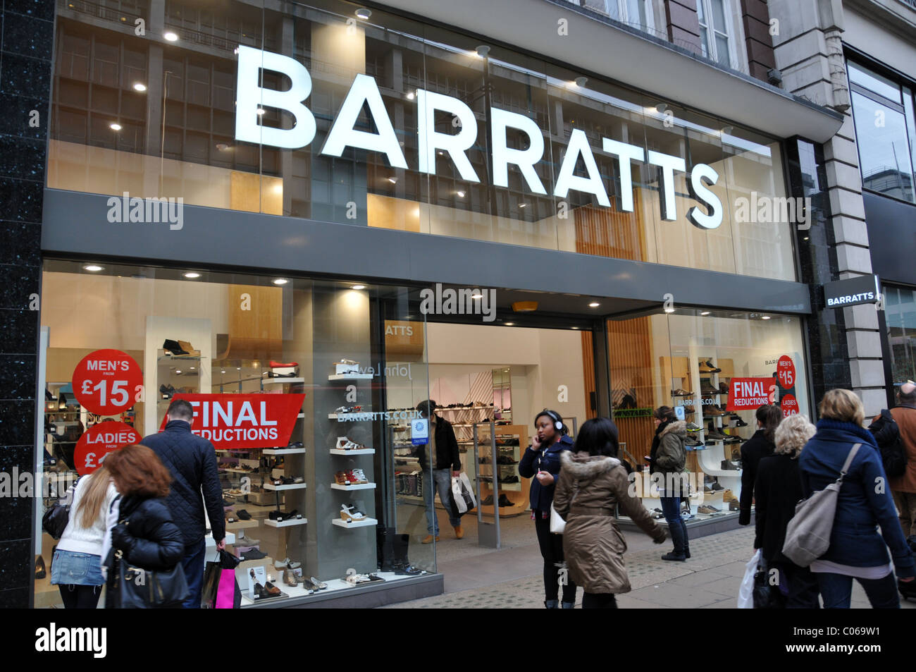 Barrats shoe shop shoes feet boots sandals fashion Stock Photo - Alamy