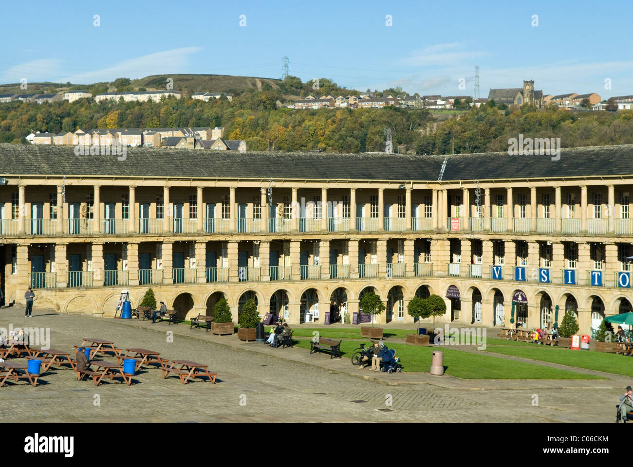 The Piece Hall, Halifax, West Yorkshire, England Stock Photo Alamy